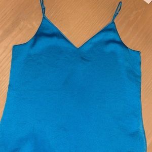 Blue Silky cami top